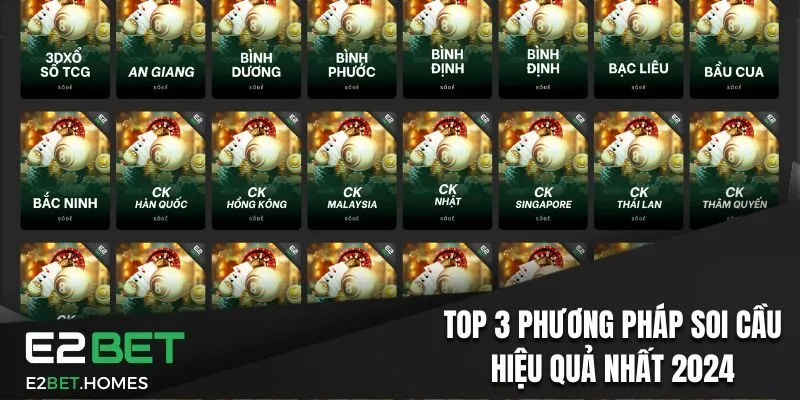 Top 3 phương pháp soi cầu hiệu quả nhất 2024